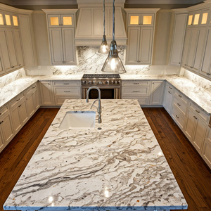 Granite blanc d'Alaska de qualité supérieure, pierre naturelle à texture fine pour les maisons et les espaces commerciaux - Product Image 5