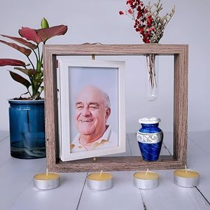 Mosaico de tamaño adulto grande hecho a mano, urna de cremación de vidrio de aluminio, azulejos individuales, entierro aplicado, suministro único para funerales - Product Image 3