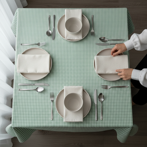 Luxury Terry Cotton <b>Tablecloth</b> Natural Color, Easy Care Long Lasting Minimalist Style Home Textile - Product Image 4