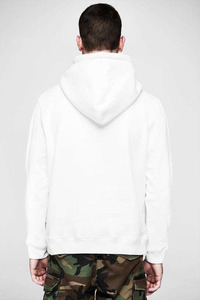 Sudaderas con capucha de algodón 100% de alta calidad personalizadas al por mayor, ropa de calle con logotipo personalizado, sudaderas con capucha sencillas de color blanco para hombres - Product Image 4