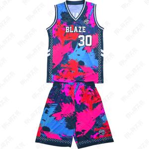 Factory Wholesale Youth Sports Wear-Custom Top <b>Basketball</b> Jersey Shorts Moisture Wicking Summer Printed Techniques Plus <b>Size</b> - Product Image 3