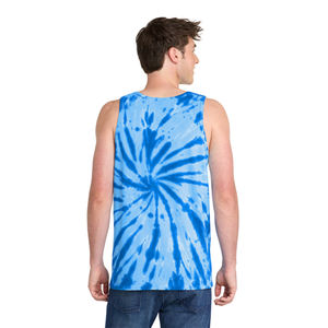 Camiseta sin Mangas con Estampado Tie Dye en Espiral para Hombre, Ropa de Playa de Verano, Logotipo Personalizado, Fábrica de Ropa OEM - Product Image 5
