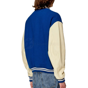 Chaquetas con letras de lana de alta calidad para hombre, cuello alto ligero, la mejor tela, ropa de invierno, venta en línea de calle principal, servicio OEM - Product Image 2