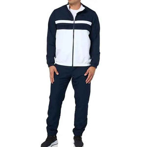 Ensemble de jogging deux pièces pour homme, imprimé uni, pour l'entraînement sportif, la course à pied, le fitness, le quotidien, confortable, 100% coton - Product Image 1