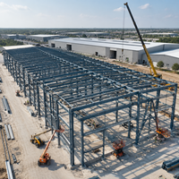 Bâtiment d'entrepôt préfabriqué en structure métallique à grande portée pour le stockage logistique industrielle avec solution d'ingénierie personnalisée
