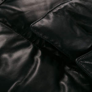 Veste en polaire unisexe d'hiver OEM Goose, tendance nouvelle mode, respirante, coupe-vent, en cuir d'agneau, épaisse, avec décoration de boutons - Product Image 6