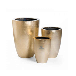 Macetas de oro de alta calidad hechas a mano personalizadas al por mayor, jarrones de nácar, plantadores de conchas marinas de Vietnam - Product Image 3