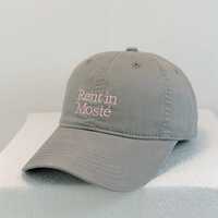 Gorra de Béisbol Ajustable de 6 Paneles con Patrón de Letras Bordadas, 100% Algodón, Transpirable e Impermeable, Casual, Unisex, para Verano