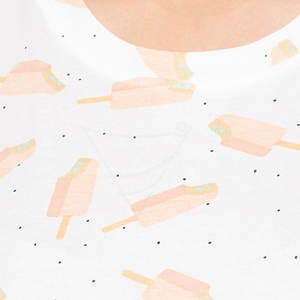 NOUVEAU T-shirt décontracté à manches courtes compressé pour femme avec impression personnalisée, dernier design, coupe ample - SOLDES - Product Image 6