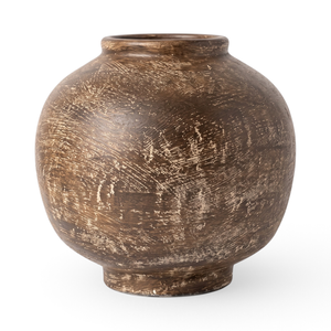 Jarrón de Barro Hecho a Mano, Estilo Rústico, Cerámica de Terracota para Decoración del Hogar, Sala de Estar - Product Image 1