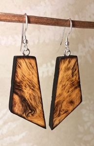 ที่มีคุณภาพสูงทําด้วยมือ partywear beachwear แฟชั่นเรซิ่นและต่างหูห่วงไม้และสตั๊ดพร้อมตะขอ คุณภาพสูงราคาไม่แพง - Product Image 3