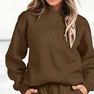 ชุดเซ็ตฮู้ดดี้ผู้หญิงแบบสั้น สีพื้น เรียบง่าย เป็นมิตรกับสิ่งแวดล้อม ระบายอากาศได้ดี ทันสมัย ปี 2026 ขั้นต่ำในการสั่งซื้อน้อย ดีไซน์ล่าสุด - Product Image 4