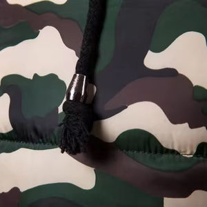 2024 New Arrival High Quality Men's <b>Camo</b> Puffer <b>Jacket</b> Customized Street Wear Design Stand Collar Long Length Coating Winter - Product Image 4