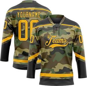 Tendance Maillot de hockey sur glace personnalisé 2025 OEM Premium Team Uniforme Sublimation Sportswear Pro Game Shirt Fournisseur en gros - Product Image 1