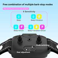 Collier anti-aboiement intelligent T773 avec écran LCD, 4 modes, étanche IP67, rechargeable, vente en gros OEM