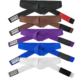 เข็มขัด Jiu Jitsu สไตล์บราซิลมีทุกสีดีไซน์ออกแบบได้ตามต้องการศิลปะการต่อสู้แบบจูโดกิลายทางโลโก้ออกแบบได้ตามต้องการ - Product Image 1