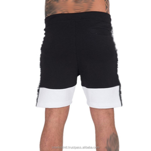 Shorts de plage pour hommes, été, haute qualité, décontractés, 100% coton, taille haute, fermeture éclair, tricotés, noirs - Product Image 2