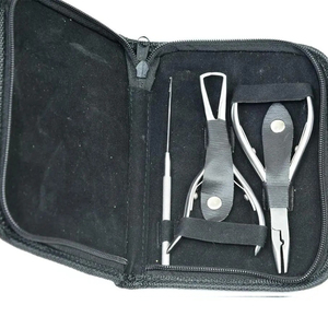 อุปกรณ์ต่อผมชุดคีมหนีบและต่อผมสแตนเลสพร้อมกระเป๋าหนังที่สวยงาม - Product Image 1