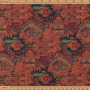 Tela de tapicería kilim, tapicería boho, tapicería tribal, tapicería del suroeste, tapicería turca, tapicería navajo, tapicería marroquí, tapicería étnica, tela por yarda/metro, para silla, sofá. - Product Image 3