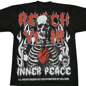 Camiseta personalizada de algodón 100% con estampado de diseño Ghrapic para hombre, camisetas holgadas con serigrafía de tendencia para servicio Oem para hombre - Product Image 6