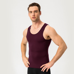 Vente en gros de débardeur vierge de haute qualité pour hommes T-shirt sans manches délavé à l'acide débardeur de sport pour hommes - Product Image 6