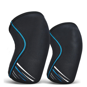 Genouillères de musculation robustes en néoprène de 7 mm, légères, respirantes, pliables, protection complète, antidérapantes, épaisses - Product Image 1