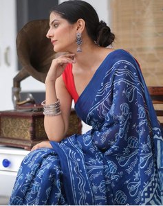 Moderno Chanderi Saree Trending Producto para Fiestas y Bodas - Product Image 6