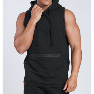 Gym Street Pull à capuche sans manches Veste à capuche pour homme Vêtements décontractés Sweats à capuche avec logo et design personnalisés - Product Image 1