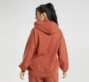 Jersey de punto ligero para mujer, Sudadera con capucha, Mangas de contraste de hombro caído Regular para otoño, gimnasio, entrenamiento, Fitness caliente - Product Image 5