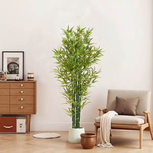 ต้นไผ่ประดิษฐ์ DreamCraft สัมผัสเหมือนจริง พร้อมกระถางบอนไซ สไตล์ธรรมชาติ สำหรับตกแต่งบ้าน งานแต่งงาน และโอกาสวันขอบคุณพระเจ้า จากเวียดนาม - Product Image 1