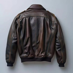 แจ็คเก็ตหนัง lambskin สำหรับผู้ชาย, แจ็คเก็ตโลโก้ออกแบบได้ตามต้องการขนาดพิเศษ - Product Image 1