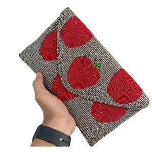 Bolso de hombro de algodón de estilo bohemio para mujer india, bolso de mano con cuentas hecho a mano para compras de noche, bolso de mensajero de estilo bohemio al por mayor - Product Image 6