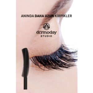 Dermoday Signature Long Lash Mascara 10ml Volume intense Brosse en silicone Allongeant Noir - Product Image 3