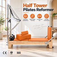 Lit de Pilates portable en bois d'érable avec demi-tournebroche, tour de trapèze, équipement de fitness multifonctionnel haut de gamme pour studio et musculation