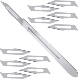 Cuchillas de tipo hoja usadas de hospital, cuchillos de bisturí desmontables quirúrgicos y mangos de bisturí con acero inoxidable de alta calidad - Product Image 5