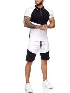 Conjunto corto de dos piezas para correr informal de alta calidad para hombre, jersey de verano, sudaderas con capucha de tela de punto - Product Image 5