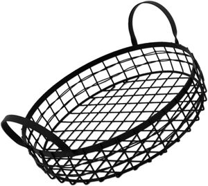 Wholesale Manufacturer Exporter Powder Coated Iron Wire Basket Stand Decorative Handicraft Kitchenware <b>Fruit</b> Basket <b>Storage</b> Rack - Product Image 6