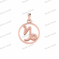 Bijoux du zodiaque personnalisés cadeau de Noël personnalisé plaqué or signe du capricorne charme du zodiaque collier pendentif astrologie pour les femmes