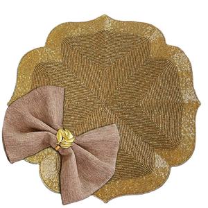 Hexagonal Shape <b>Beaded</b> Coasters for Wedding New Design Table Coaster for Kitchen Dining Table Decoration Wedding Tableware - Product Image 1