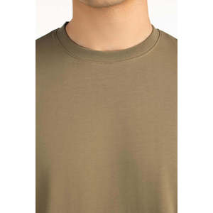T-shirt en jersey léger 100 % coton respirant, coupe classique personnalisée, prêt pour l'impression sérigraphique, fabricant OEM ODM marque privée - Product Image 2