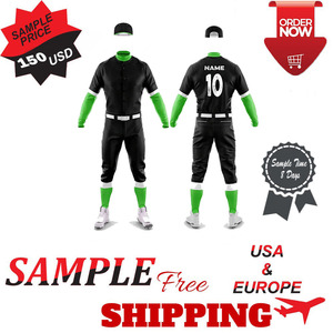 Customized Breathable Baseball Uniform Set with Custom Size & Logo Unisex Team <b>Training</b> Sportswear - Product Image 5