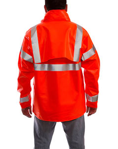 Chaqueta de Seguridad Reflectante de Alta Visibilidad ANSI Clase 2, Personalizada con Logotipo, Impermeable, 100% Poliéster, Transpirable - Product Image 6
