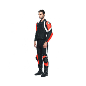 Combinaison de moto personnalisée pour hommes en cuir de vachette véritable Combinaison de moto en cuir de course de rue - Product Image 3