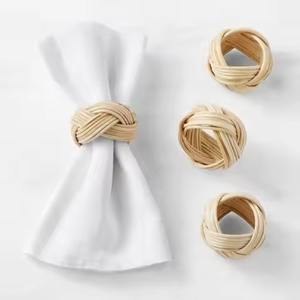 Porte-serviettes moderne en aluminium à 3 anneaux pour la décoration de table et les fêtes de mariage - Product Image 2