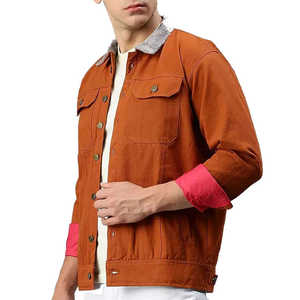 New Trending Style Casual Wear Adults Size <b>Denim</b> Jeans <b>Jacket</b> For Man New Latest Fashion Solid Color <b>Lightweight</b> <b>Denim</b> <b>Jackets</b> - Product Image 2