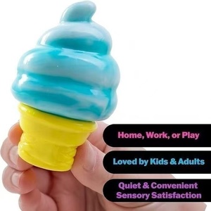 ของเล่นบีบไอศกรีม TPR ปลอดสารพิษ ปราศจาก BPA คืนรูปช้า ปลอดภัย บรรเทาความเครียด ของเล่นเสริมพัฒนาการสำหรับเด็ก - Product Image 6