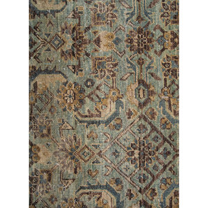Alfombra de Lana Anudada a Mano con Patrón Geométrico Azul Someplace Time, Alfombra Grande para Sala de Estar - Alfombras Jaipur Modelo EE. UU. EA-3010(Va)(Fr) - Product Image 3