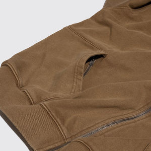 Sudadera con capucha de algodón 100% informal para hombre Suéter bordado de invierno con cremallera de manga larga con nuevo diseño - Product Image 5