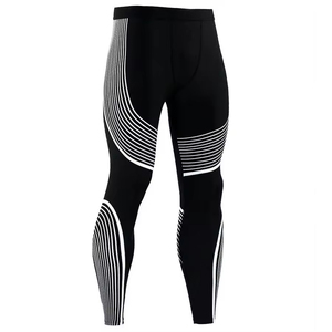 Pantalones de Compresión de Nuevo Diseño de Alta Calidad para Yoga, Venta al por Mayor, Leggings Transpirables de Cintura Rápida para BJJ MMA Jiu Jitsu No Gi - Product Image 6