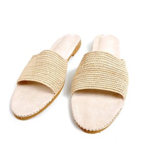 รองเท้าแตะ Raffia คุณภาพดี/รองเท้า Raffia ภาพนิ่ง/รองเท้าโมร็อกโก/รองเท้าแตะโมร็อกโก - Product Image 1